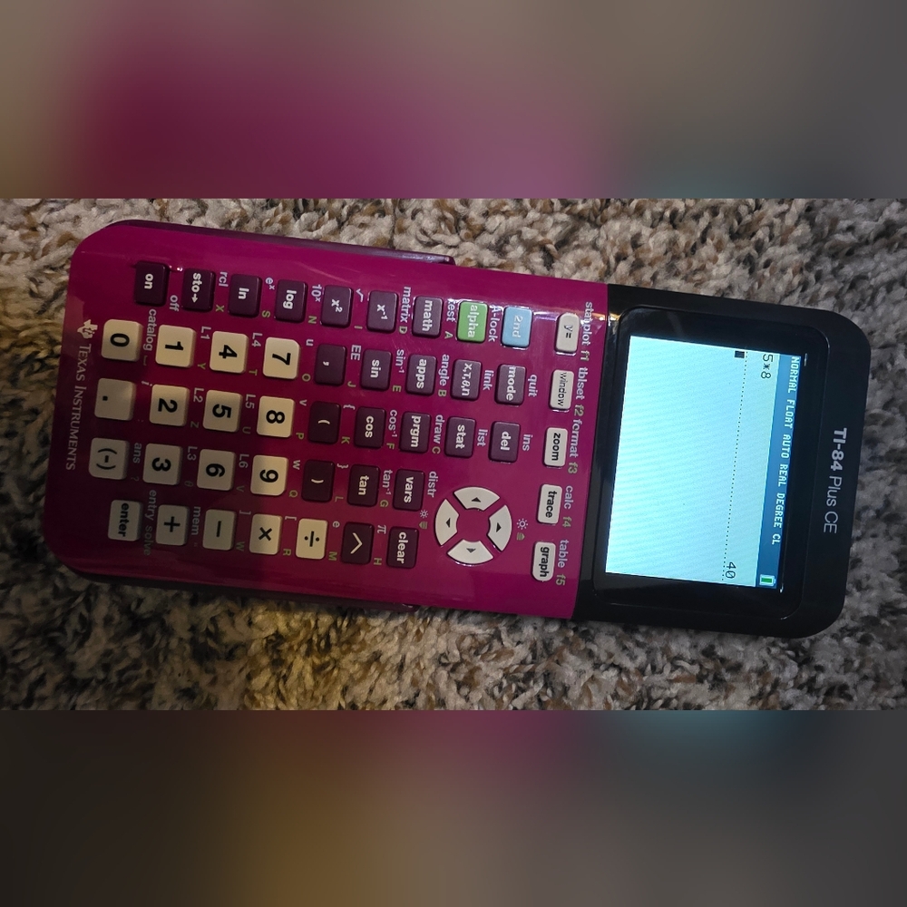Pink Graphing Calculator